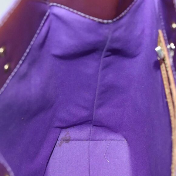 LOUIS VUITTON Monogram Vernis Reade MM Hand Bag Purple Viole M91087 Auth gh316 - Picture 13 of 16